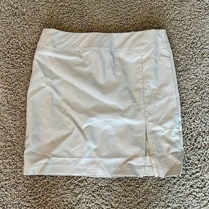 Bare Rags Tan Colored Faux Leather High Waisted Skirt (Small Slit in the front)